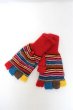 画像2: アルパカ100％手袋(ミトン付)手編み　送料無料 (2)