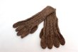 画像9: アルパカ100％手袋　ケーブル手編み(送料無料) (9)