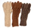 画像6: アルパカ100％手袋　ケーブル手編み(送料無料) (6)