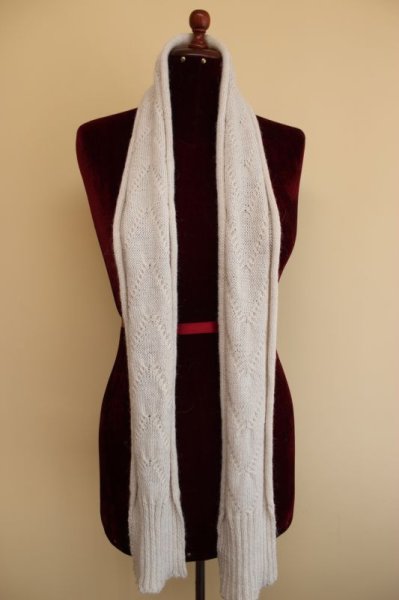 画像3: 編みがかわいらしい！　手編みアルパカ100％マフラー(送料込み) (3)