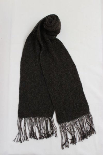 画像4: 男女兼用　温かさならこれ！　手編みアルパカ100％マフラーフリンジ(送料込み) (4)