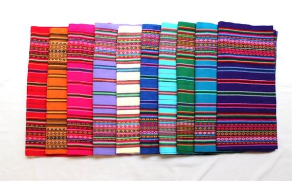 画像5: アンデス伝統布アワヨ おしゃれ（Mサイズ） (5)