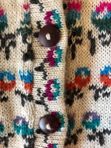 画像5: アルパカ100％　セーター（カーディガン）送料無料 (5)