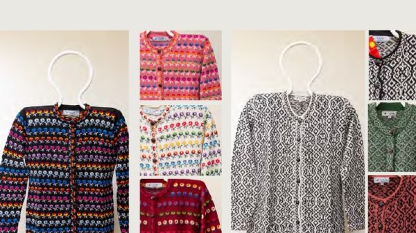 画像6: アルパカ100％　セーター（カーディガン）送料無料 (6)