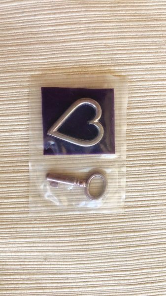 画像3: ハートと鍵 シルバー(送料込み) (3)