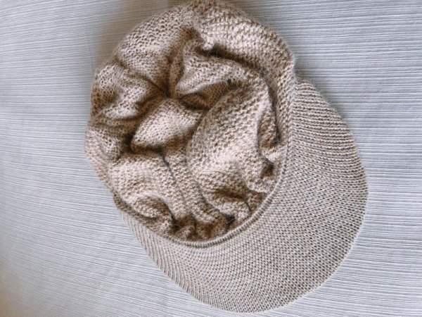 画像2: 手編み　アルパカ100％ニットキャップ(送料込み) (2)