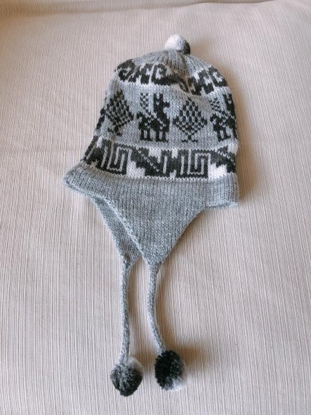 画像2: アルパカニット帽子　子供用(送料込み) (2)