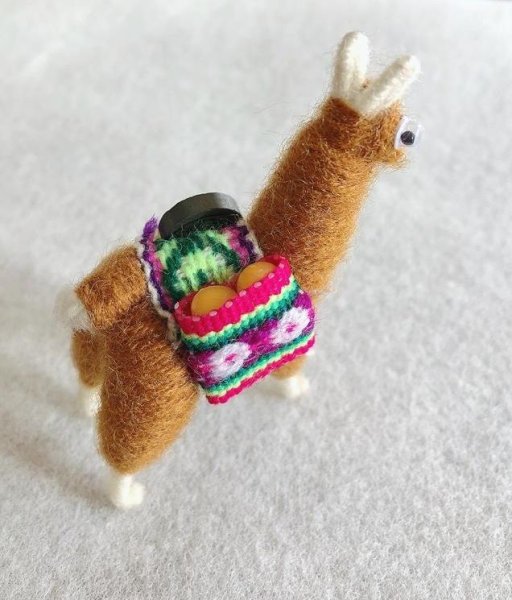 画像3: 手作り　リャマのマグネット（送料無料） (3)