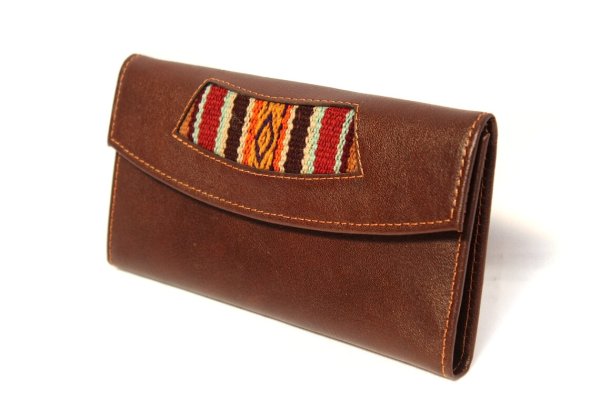 画像2: 本革のレザーウォレット財布 (送料込み) (2)