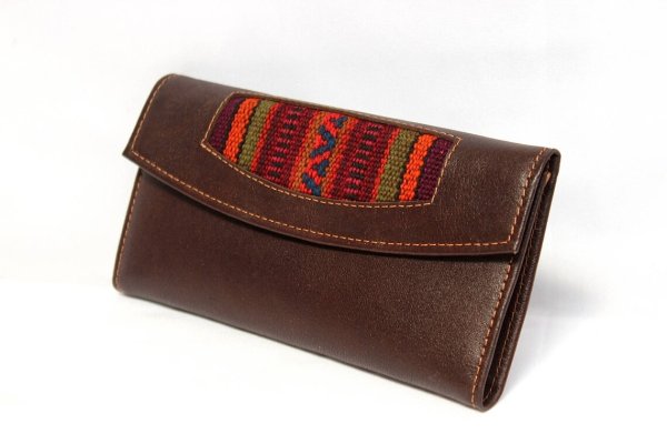 画像6: 本革のレザーウォレット財布 (送料込み) (6)