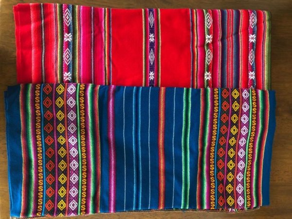 画像2: アンデス伝統布アワヨ おしゃれ（Mサイズ） (2)