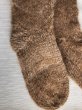 画像3: 靴下ソックス アルパカ100％ 温かい手編み 高品質 茶色１足〜３足セット 送料無料 (3)