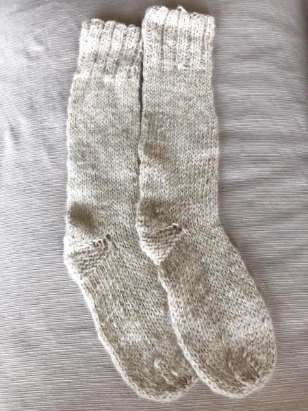 画像8: 靴下ソックス アルパカ100％ 温かい手編み 高品質 白色 送料無料 (8)