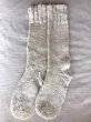 画像3: 靴下ソックス アルパカ100％ 温かい手編み 高品質 白色１足〜３足セット 送料無料 (3)