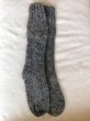 画像2: 靴下ソックス アルパカ100％ 温かい手編み 高品質 グレイ１足〜３足セット 送料無料 (2)