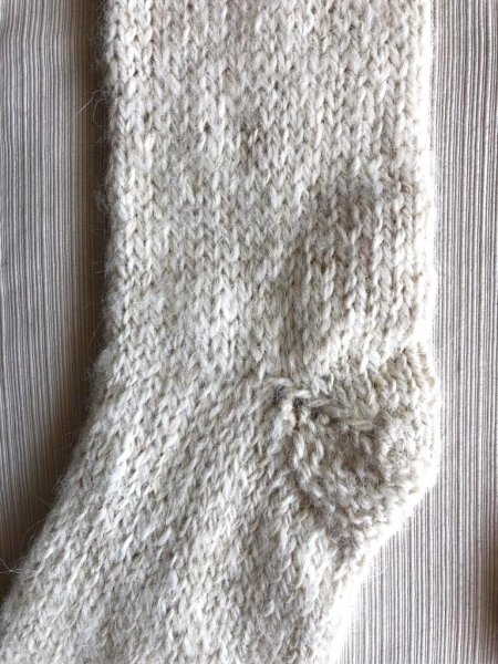 画像4: 靴下ソックス アルパカ100％ 温かい手編み 高品質 白色 送料無料 (4)