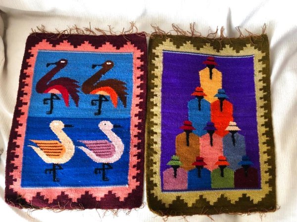 画像6: タペストリーランチョンマット アルパカ製（鳥）送料無料 (6)