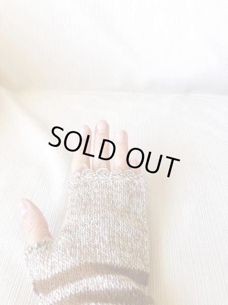 画像7: 指なし手袋 アルパカ100％ アームウォーマー 温かい 高級 スマホ対応 茶色 送料無料 (7)