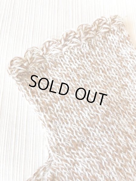 画像3: 指なし手袋 アルパカ100％ アームウォーマー 温かい 高級 スマホ対応 茶色 送料無料 (3)