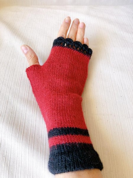 画像3: 指なし手袋 アルパカ100％ アームウォーマー 温かい 高級 スマホ対応 送料無料 (3)