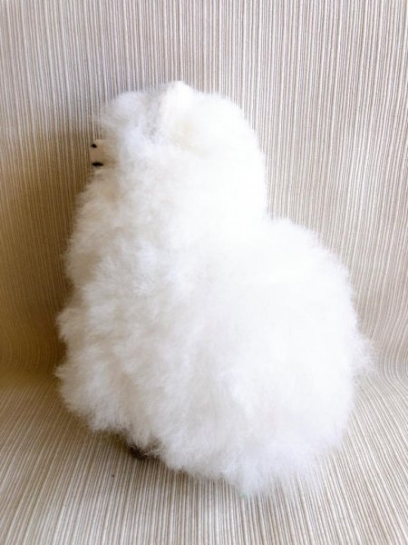 画像4: ぬいぐるみ 100％アルパカ リアルM 送料込み (4)