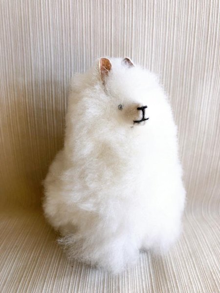 画像3: ぬいぐるみ 100％アルパカ リアルM 送料込み (3)