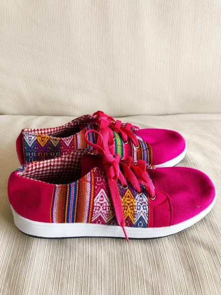 画像3: 伝統布のスニーカー ミドルカット（送料無料） (3)