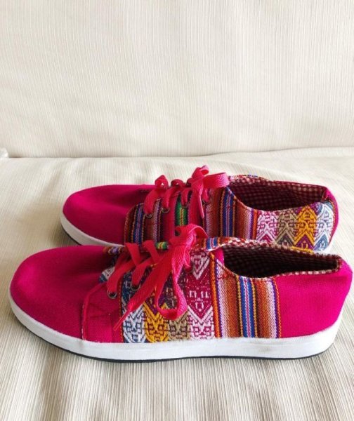 画像5: 伝統布のスニーカー ミドルカット（送料無料） (5)