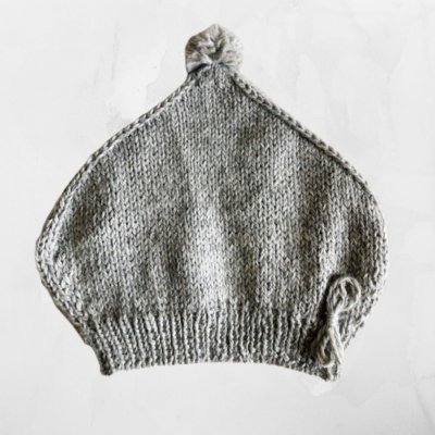 画像1: アルパカニット手編み ベレー帽(送料無料)