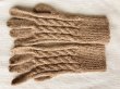 画像3: アルパカ100％手袋　ケーブル手編み(送料無料) (3)