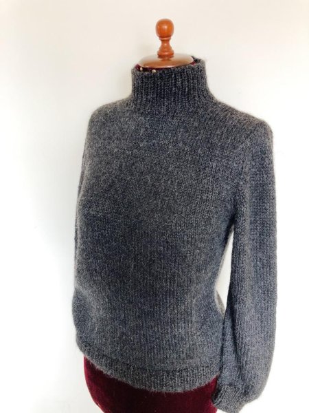 画像1: 手編み アルパカ100％高級セーター レアル (1)