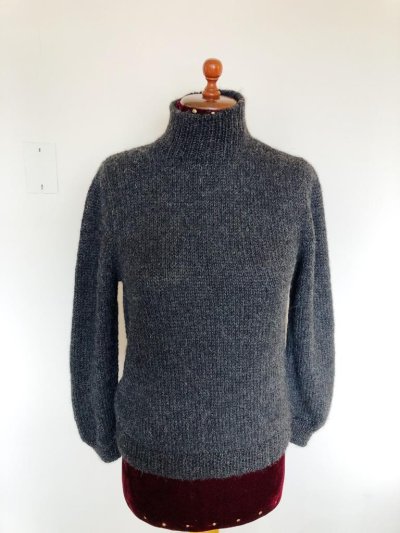 画像1: 手編み アルパカ100％高級セーター レアル