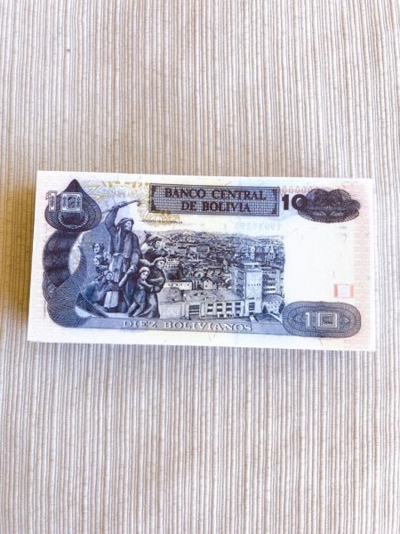 画像2: お札ミニチュア　10ボリビアーノス(20枚入り送料無料) (2)