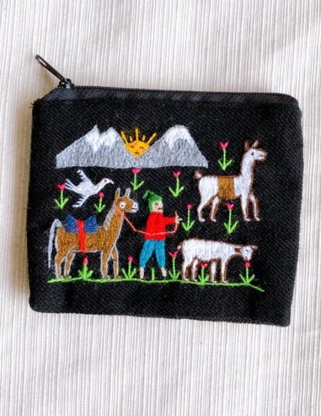 画像4: 手作りアンデス刺繍ケース 中 送料無料 (4)