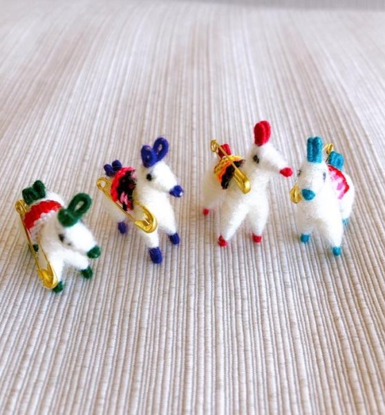 画像3: リャマ(ラマ)のピンバッチ 手作り（送料無料） (3)