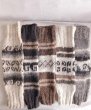 画像4: 手編み ルースティックアルパカ100％靴下　ナチュラルカラーホワイト (4)