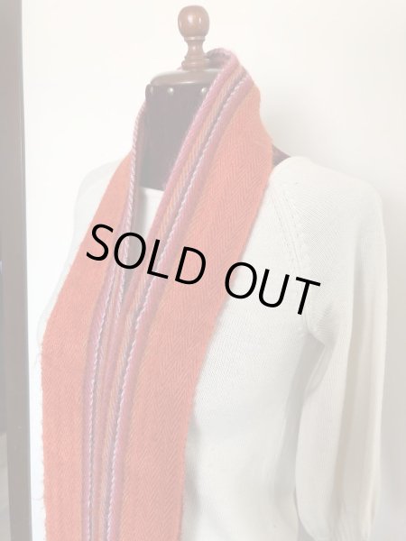 画像3: おしゃれマフラー アルパカ100％ きれいなオレンジ色 (3)