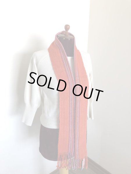 画像4: おしゃれマフラー アルパカ100％ きれいなオレンジ色 (4)