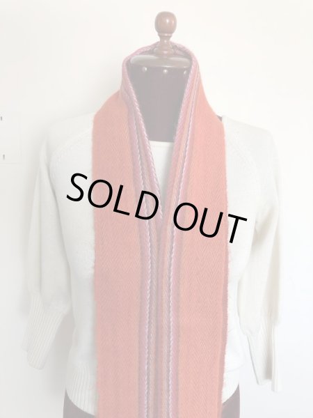 画像5: おしゃれマフラー アルパカ100％ きれいなオレンジ色 (5)