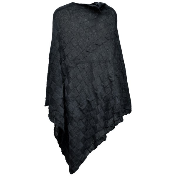 画像5: アルパカ100％ 手編みおしゃれポンチョ（カラー各種）　(送料無料) (5)