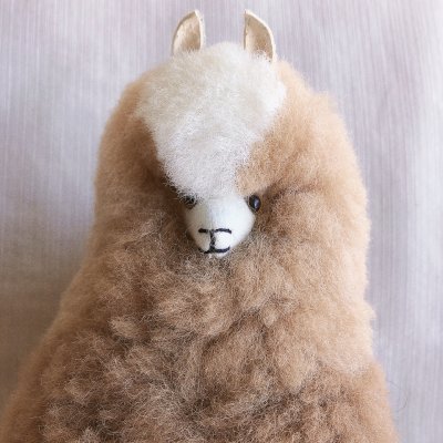 画像1: ぬいぐるみ 100％アルパカ リアル 大サイズL 送料無料