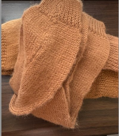 画像2: アルパカレッグウォーマー無地 カフェ(送料込み)