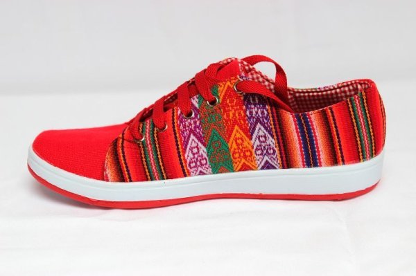 画像3: 伝統布のスニーカー（アンデスの布アワヨ）送料無料 (3)