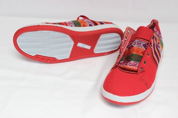 画像5: 伝統布のスニーカー（アンデスの布アワヨ）送料無料 (5)