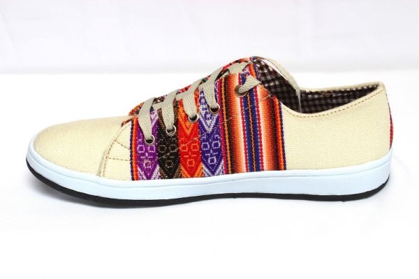 画像3: 伝統布のスニーカー（アンデスの布アワヨ）送料無料 (3)