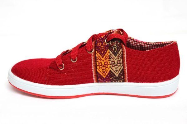 画像3: 伝統布のスニーカー（アンデスの布アワヨ）送料無料 (3)