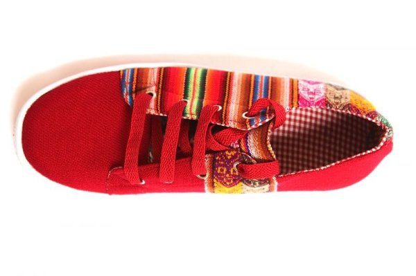 画像4: 伝統布のスニーカー（アンデスの布アワヨ）送料無料 (4)