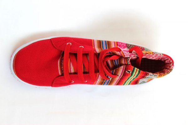 画像4: 伝統布のスニーカー　ミドルカット　（送料無料） (4)