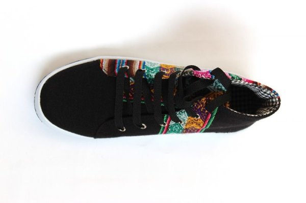 画像4: 伝統布のスニーカー（アンデスの布アワヨ）ミドルカット　送料無料 (4)