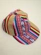 画像1: 伝統布アワヨの帽子 (キャップ)　送料無料 (1)
